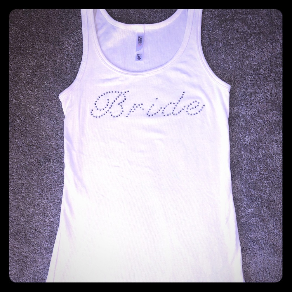 Bride tank top
